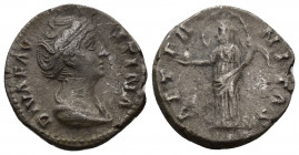 Diva FAUSTINA MAJOR (138-140/1) AR denarius (sILVER, 3.19 g, 18MM), Rome, 141-161. 
Obv: DIVA FAVSTINA - draped bust of Diva Faustina Senior right, s...