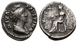 Diva FAUSTINA MAJOR (138-140/1) AR denarius (Silver, 2.95g, 19mm), Rome, 146-161 
Obv: DIVA FAVSTINA - draped bust of Diva Faustina Senior right, see...