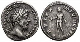 MARCUS AURELIUS (161-180) AR denarius (Silver, 3.08g, 18mm) Rome, 175-176 
Obv: M ANTONINVS AVG GERM SARM - Head of Marcus Aurelius, laureate, right...