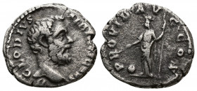 CLODIUS ALBINUS (Caesar, 193-195) AR Denarius (Silver, 3.07g, 19mm) 
Obv: D CLODIVS ALBINVS CAES - bare head facing right 
Rev: PROVID AVG COS - Pro...