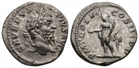 SEPTIMIUS SEVERUS (193-211) AR denarius (Silver, 3.05g, 19mm) Rome, 208. 
Obv: SEVERVS PIVS AVG - laureate head of Septimius Severus right 
Rev: P M...
