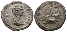 Julia Domna (193-217), wife of Septimius Severus, AR Denarius (Silver, 2.99g, 20mm) Rome, 196-211
Obv: IVLIA AVGVSTA - Draped bust right 
Rev: FECVN...