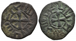 ARMENIA (Bronze, 3.07g, 22mm) Cilician Armenia, Baronial Period, Roupen I (1080-1095) AD. AE Pogh
Obv: Armenian legend "Roupen" around - Cros
Rev: A...