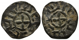ARMENIA (Bronze, 1.93g, 20mm) Cilician Armenia, Baronial Period, Roupen I (1080-1095) AD. AE Pogh
Obv: Armenian legend "Roupen" around - Cros
Rev: A...