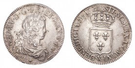 FRANCE. Louis XV, 1715-74. Ecu 1721-X, Amiens. 24.5 g. Dupl. 1665A. Pleasant and well-struck. Extremely fine.