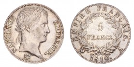 FRANCE. Napoleon, 1804-14. 5 Francs 1810-A, Paris. 25 g. Mintage 8,796,854. G.584, F.307. Good very fine / about extremely fine.