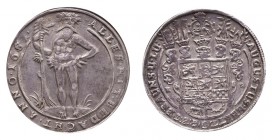GERMANY: BRUNSWICK-WOLFENBUTTEL. Augustus II, 1634-66. Taler 1651-HS, Zellerfeld. 28.94 g. Welter 818, Dav-6340. Popular 'Wild man' type. Well struck,...