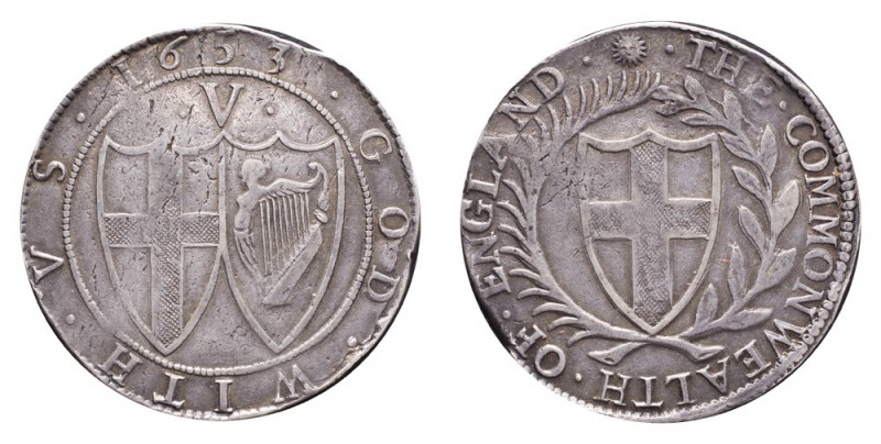 GREAT BRITAIN. Commonwealth (republic), 1649-60. Crown 1653, London. 30.3 g. ESC...