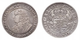 SWEDEN. Karl X Gustav, 1655-60. Riksdaler ND (1654), Stockholm. 28.77 g. Mintage 3,877. SM 14a; JH 219; NJL 28; Dav 4528. Karl X Gustav is famous for ...
