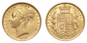GREAT BRITAIN. Victoria, 1837-1901. Gold Sovereign 1848, London. Shield. 7.99 g. Mintage 2,246,701. S.3852C, Marsh 31. Scarce, first date of the secon...