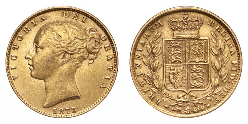 GREAT BRITAIN: AUSTRALIA. Victoria, 1837-1901. Gold Sovereign 1873-S, Sydney. Sh...