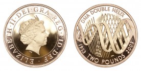 GREAT BRITAIN. Elizabeth II, 1953-. Gold 2 Pounds 2003, London. 15 g. Proof. DNA. As struck / FDC.