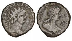 Nero with Poppea 
Tetradrachm (year 10) 63-64, Alexandria , Egypt, Billon 12.39 g.
Ref : RPC 5275
NGC VF 4/5, 4/5