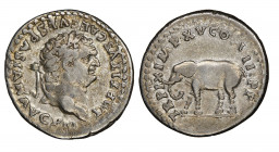 Titus 79-81
Denarius, 80, Rome, AG 3.35 g.
Ref : RIC 115
Ref : RIC 115, C 303
NGC VF 5/5, 4/5. Rare