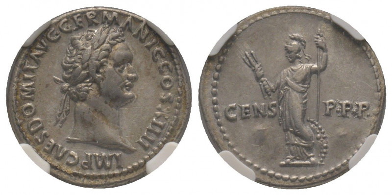 Domitian 81-96
Denarius, Rome, AG 3.38 g. 
Ref : RIC 569
NGC Choice XF 5/5, 3/5....
