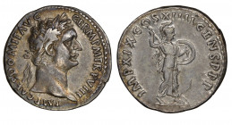 Domitian 81-96
Denarius, 90-91, Rome, AG 3.42 g. 
Ref : RIC 719
NGC XF 5/5, 4/5