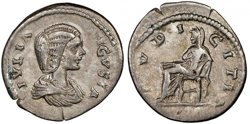Julia Domna 
Denarius, 96-202, Laodicea, AG 2.68 g. 
Ref : RIC 644 (Septimius)
N...