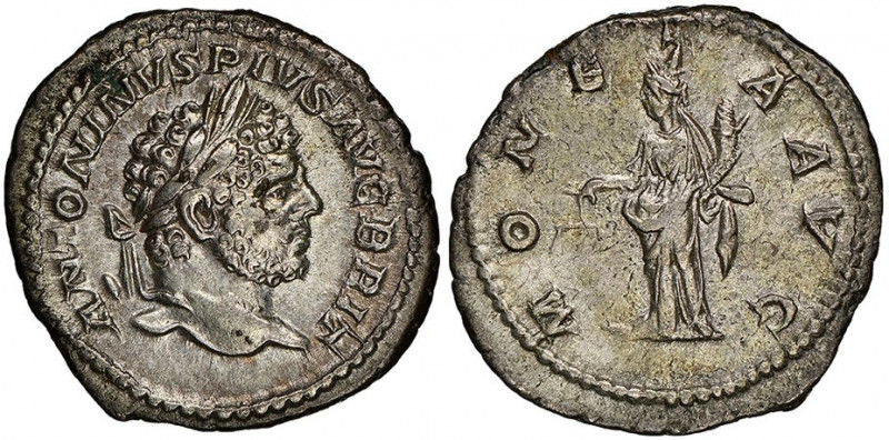 Caracalla 
Denarius, Rome, 213-217, AG 3.21 g.
Avers : ANTONINVS PIVS AVG GERM, ...