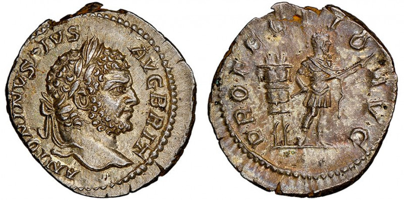 Caracalla 
Denarius, Rome, 213, AG 3.45 g.
Avers : ANTONINVS PIVS AVG BRIT 
Reve...