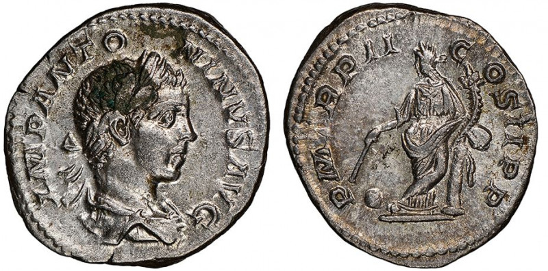 Elagabalus 218-222
Denarius, Rome, AG 3.11 g. 
Ref : RIC 22
NGC Choice AU 5/5, 2...