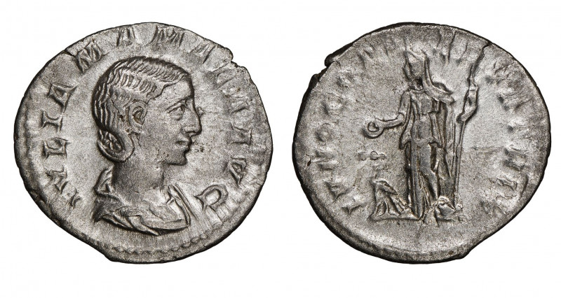 Julia Mamaea 
Denarius, 222-235, Rome, AG 2.41 g.
Ref : RIC 343 (Alexander)
NGC ...