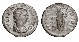 Julia Mamaea 
Denarius, 222-235, Rome, AG 2.41 g.
Ref : RIC 343 (Alexander)
NGC Choice XF 4/5, 2/5. Bent