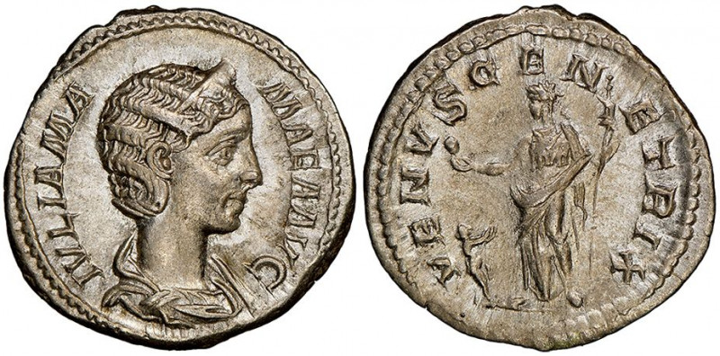 Julia Mamaea Augusta, AD 222-235
Denarius, Rome, 3rd emission of Severus Alexand...