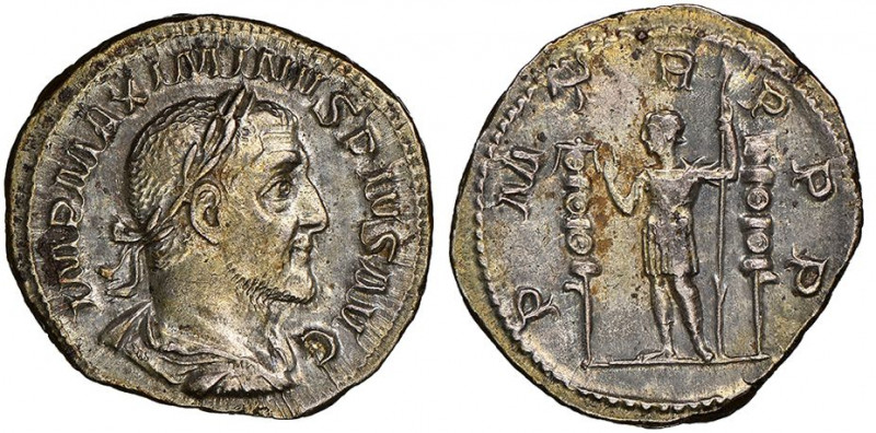 Maximinus I
Denarius, 235-238, Rome, AG 3.36 g
Ref : RIC 1
NGC AU 5/5, 3/5. Brus...
