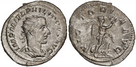 Philip I 
Antoninianus, Rome, 244-247, AG 4.25 g.
Ref : RIC 49
NGC Choice AU 5/5, 3/5