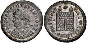 Constantinus II 337-340
Nummus, Cyzicus, Bi 3.35 g.
Ref : RIC 47
NGC Choice AU 5/5, 2/5. Silvering