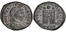 Constantinus II 337-340
Nummus, Heraclea, Bi 3.29 g.
Ref : RIC 96
NGC Choice AU 5/5, 3/5