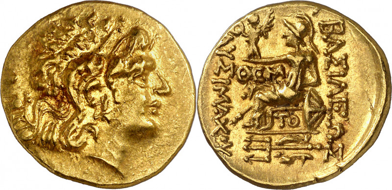 (88-86 a.C.). A nombre de Lisímaco. Tracia. Tomis. Estátera de oro. (S. 1708 var...