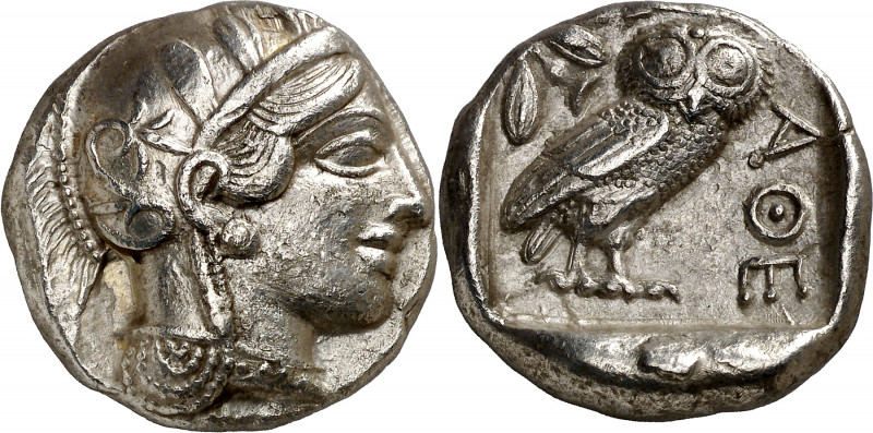 (454-404 a.C.). Ática. Atenas. Tetradracma. (S. 2526) (CNG. IV, 1597). Atractiva...