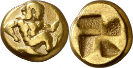 (500-450 a.C.). Misia. Kyzikos. Hekté. (S. falta) (SNG. Francia 276). 2,40 g. MBC.