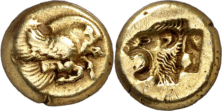 (521-478 a.C.). Lesbos. Mytilene. Hekté. (S. 4237 var) (CNG. VI, 935). 2,51 g. M...