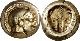 (478-455 a.C.). Lesbos. Mytilene. Hekté. (S. 4241) (CNG. VI, 957). 2,54 g. MBC+.