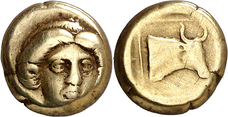 (412-378 a.C.). Lesbos. Mytilene. Hekté. (S. 4245 var) (CNG. VI, 987). Ex Künker...