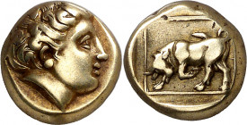 (377-326 a.C.). Lesbos. Mytilene. Hekté. (S. falta) (CNG. VI, 1014). 2,50 g. MBC+.