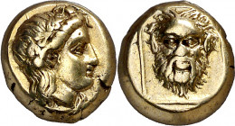 (377-326 a.C.). Lesbos. Mytilene. Hekté. (S. 4249) (CNG. VI, 1016). 2,51 g. MBC+.