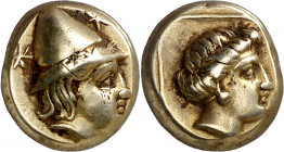 (377-326 a.C.). Lesbos. Mytilene. Hekté. (S. falta) (CNG. VI, 1025). 2,55 g. MBC+.