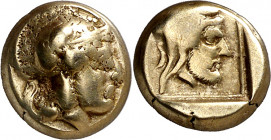 (412-378 a.C.). Lesbos. Mytilene. Hekté. (S. 4251) (CNG. VI, 997). 2,45 g. MBC-.