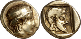 (454-427 a.C.). Lesbos. Mytilene. Hekté. (S. falta) (CNG. VI, 978). 2,50 g. MBC+.