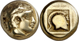 (454-427 a.C.). Lesbos. Mytilene. Hekté. (S. falta) (CNG. VI, 966). 2,46 g. MBC-.
