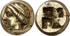 (400-330 a.C.). Jonia. Focea. Hekté. (S. 4531 var) (BMC. XIV, 62 sim). 2,55 g. EBC-.
