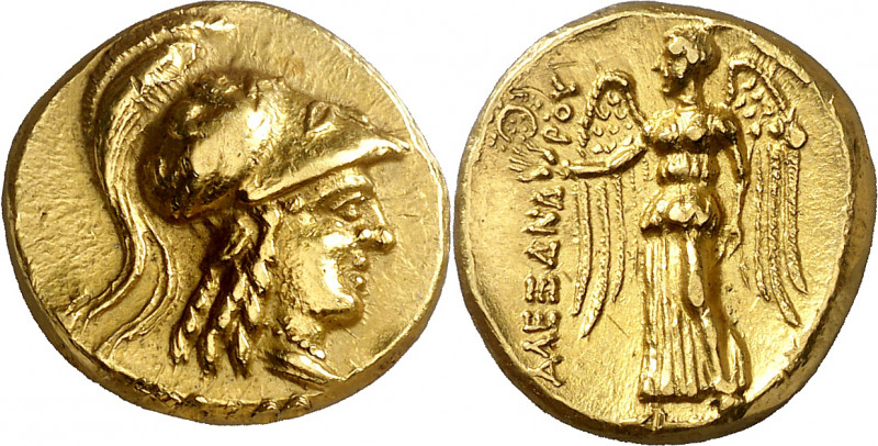 Imperio Macedonio. Alejandro III, Magno (336-323 a.C.). ¿Ake? Estátera de oro. (...