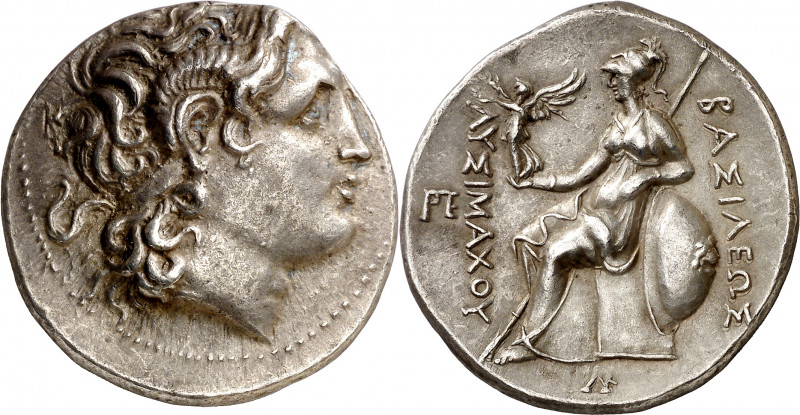 Reino de Tracia. Lisímaco (323-281 a.C.). Sardis. Tetradracma. (S. 6814 var) (CN...