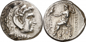Imperio Seléucida. Seleuco I, Nicator (312-280 a.C.). Ecbatana. Tetradracma. (S. 6829 var) (CNG. IX, 12k). 17,07 g. EBC-.