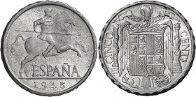 1945. Franco. 5 céntimos. (AC. 3). 1,15 g. S/C-.