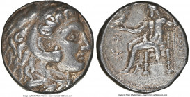 MACEDONIAN KINGDOM. Alexander III the Great (336-323 BC). AR tetradrachm (23mm, 17.10 gm, 1h). NGC Choice VF 4/5 - 4/5. Posthumous issue of Sardes, ca...