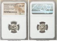 MACEDONIAN KINGDOM. Alexander III the Great (336-323 BC). AR drachm (18mm, 12h). NGC Choice VF. Early posthumous issue of Abydus, ca. 310-301 BC. Head...